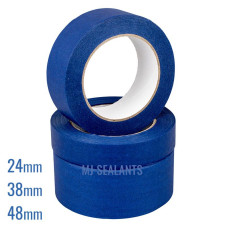 Blue UV Resistant Masking Tape 50m Various Witdhs