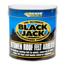 Everbuild Black Jack 904 Bitumen Roof Felt Adhesive 1L